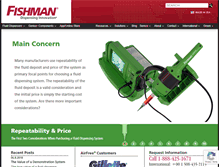 Tablet Screenshot of fishmancorp.com